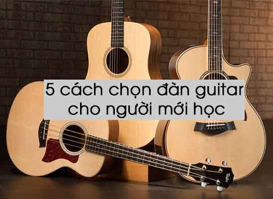 5 cách chọn đàn guitar cho người mới học